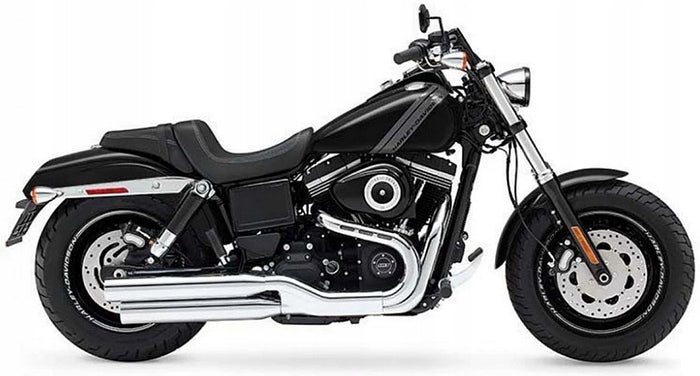 NAKLEJKI NA MOTOCYKL JUULA DO HARLEY DAVIDSON FXDF DYNA FAT BOB 2014-2016 CZARNY