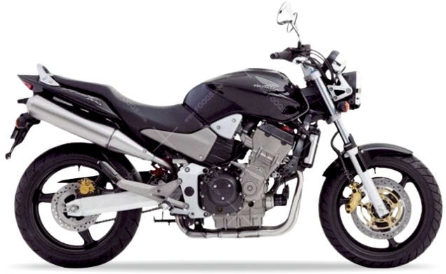 Naklejki na motocykl Honda Cb 900 F Hornet 2005-2007 Czarny Metalik Nh463 - Juula