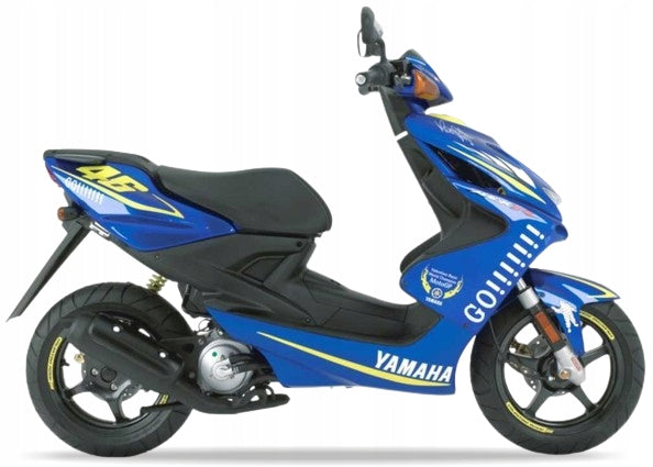 NAKLEJKI NA MOTOCYKL JUULA DO YAMAHA AEROX 50 2005 ROSSI 46 NIEBIESKI C