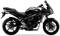 NAKLEJKI NA MOTOCYKL JUULA DO YAMAHA FZ6 S FAZER 2007 CZARNY METALIK SMX