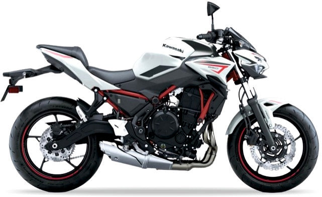 Autocollants JUUL pour moto Kawasaki Z 650 2022 blancs 