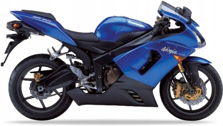 NAKLEJKI NA MOTOCYKL JUULA DO KAWASAKI ZX 6R 2005-2006 NIEBIESKI 723