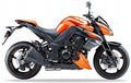 NAKLEJKI NA MOTOCYKL JUULA DO KAWASAKI Z 1000 2012 POMARAŃCZOWY 17L