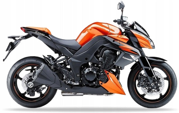 NAKLEJKI NA MOTOCYKL JUULA DO KAWASAKI Z 1000 2012 POMARAŃCZOWY 17L