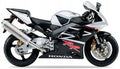 Naklejki na motocykl Honda Cbr 954 Rr 2002-2003 Usa Srebrno-Czarny Nh146 - Juula