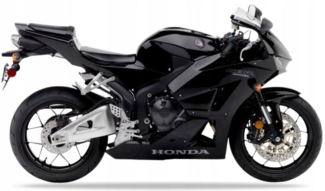 Naklejki na motocykl Honda Cbr 600 Rr 2013-2014 Grafitowo-Czarny Nhb01 - Juula