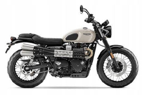 NAKLEJKI TRIUMPH STREET SCRAMBLER 900 2019 BIAŁY