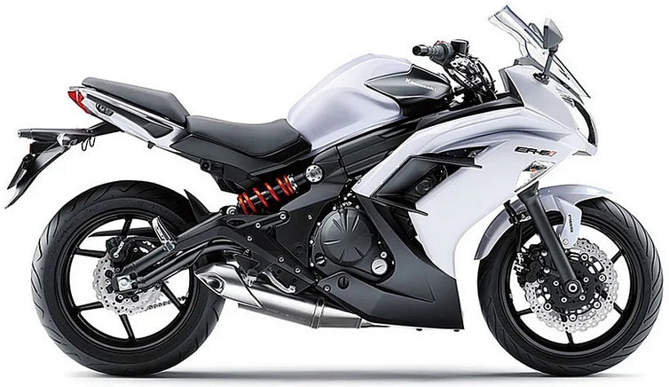 NAKLEJKI JUULA NA MOTOCYKL DO KAWASAKI ER 6F 2013 BIAŁY 25Y