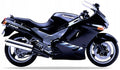 NAKLEJKI NA MOTOCYKL JUULA DO KAWASAKI ZZR 1100 1993 HEBANOWY SZARY