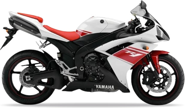 NAKLEJKI NA MOTOCYKL JUULA DO YAMAHA YZF R1 2008 CZERWONY BIAŁY RN19