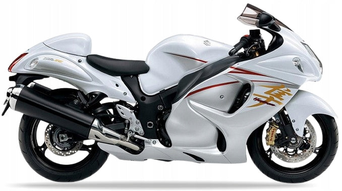 NAKLEJKI NA MOTOCYKL JUULA DO SUZUKI GSX 1300 R HAYABUSA 2015 ARA BIAŁY RB5 SREBRNY YMD