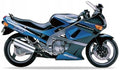 NAKLEJKI NA MOTOCYKL JUULA DO KAWASAKI ZZR 600 1990-1992 CANDY BLUE SONIC BLUE