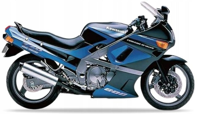 NAKLEJKI NA MOTOCYKL JUULA DO KAWASAKI ZZR 600 1990-1992 CANDY BLUE SONIC BLUE
