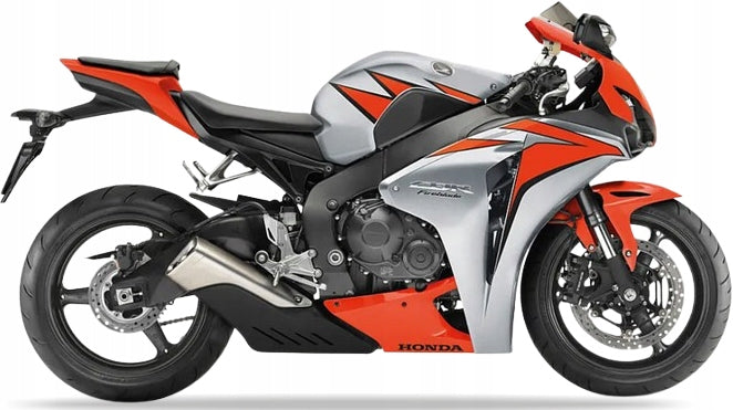 Naklejki na motocykl Honda Cbr 1000 Rr 2010 Fireblade Pomarańcz Srebrny Nha30 - Juula