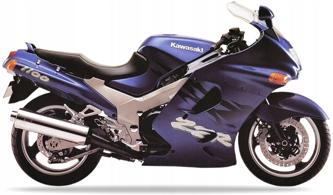 Autocollants JUULA pour moto Kawasaki ZZR 1100 1995, bleu GW 