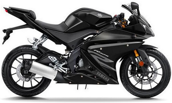NAKLEJKI JUULA NA MOTOCYKL YAMAHA YZF 125 R 2017-2018 CIEMNY SZARY 6MDNM6
