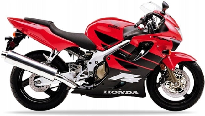 Naklejki na motocykl Honda Cbr 600 F4 1998-2000 Czerwony R258 Czarny - Juula