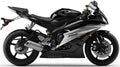 NAKLEJKI NA MOTOCYKL JUULA DO YAMAHA YZF R6 2007 CZARNY SREBRNY RJ11