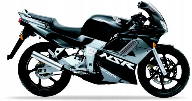NAKLEJKI NA MOTOCYKL JUULA DO HONDA NSR 125 2001-2002 CZARNY