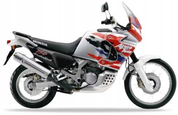 Naklejki na motocykl Honda Xrv 750 Africa Twin 1996-1999 Srebrny Nh373 - Juula