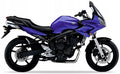 NAKLEJKI NA MOTOCYKL JUULA DO YAMAHA FZ6 S FAZER 2006 PURPUROWO NIEBIESKI DPBMC