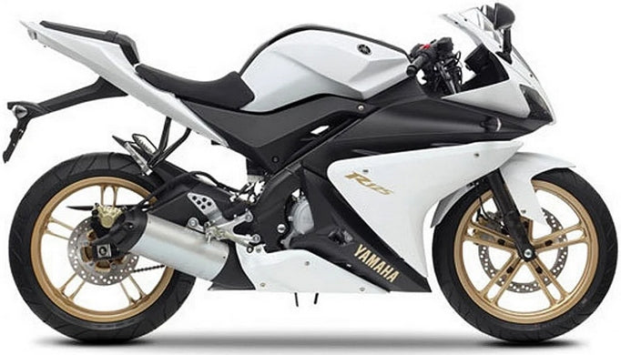 NAKLEJKI JUULA NA MOTOCYKL DO YAMAHA YZF 125 R 2012-2013 BIAŁY 3 MWM3