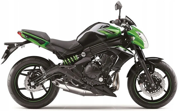 NAKLEJKI JUULA NA MOTOCYKL DO KAWASAKI ER 6N 2016 ZIELONO-CZARNY 51P