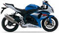 NAKLEJKI NA MOTOCYKL JUULA DO SUZUKI GSX-R 1000 2012-2013 NIEBIESKI YSF BIAŁY YBD