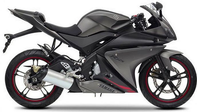 NAKLEJKI JUULA NA MOTOCYKL DO YAMAHA YZF 125 R 2012-2013 SZARY 3 MNM3