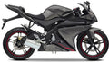 NAKLEJKI JUULA NA MOTOCYKL DO YAMAHA YZF 125 R 2012-2013 SZARY 3 MNM3