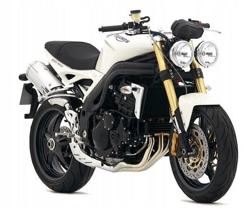 NAKLEJKI TRIUMPH SPEED TRIPLE 2006-2010 BIAŁY
