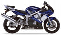 NAKLEJKI NA MOTOCYKL JUULA DO YAMAHA YZF R6 2002 NIEBIESKI 5MTB CZARNY RJ03