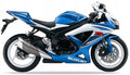 NAKLEJKI NA MOTOCYKL JUULA DO SUZUKI GSXR 600 2009 NIEBIESKI YSF BIAŁY YBD