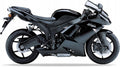 NAKLEJKI NA MOTOCYKL JUULA DO KAWASAKI ZX 6R 2007-2008 CZARNY H8