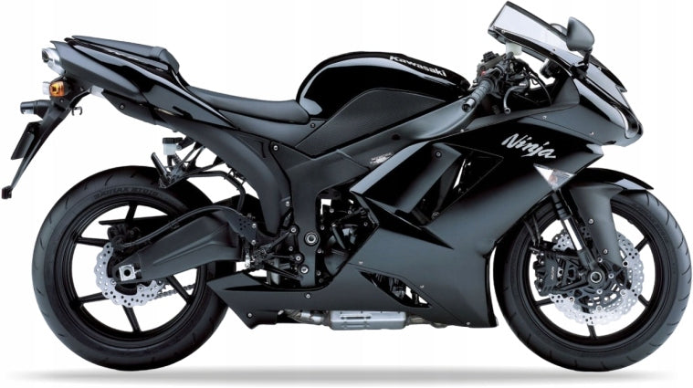 NAKLEJKI NA MOTOCYKL JUULA DO KAWASAKI ZX 6R 2007-2008 CZARNY H8