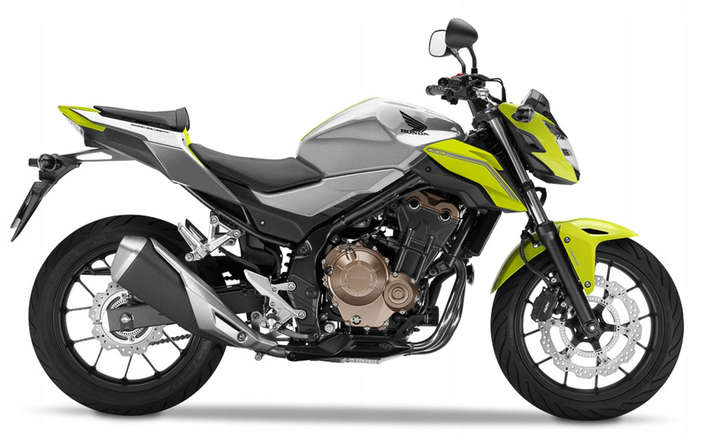 Naklejki na motocykl Honda Cb 500 F 2016-2018 Srebrno-Żółty - Juula