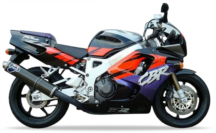 Naklejki na motocykl Honda Cbr 900 Rr 1993 Czarno-Czerwony Fluo Nh1E - Juula