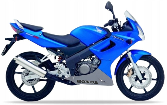 Naklejki na motocykl Honda Cbr 125 R 2004-2005 Niebieski Pb325E Srebrny - Juula