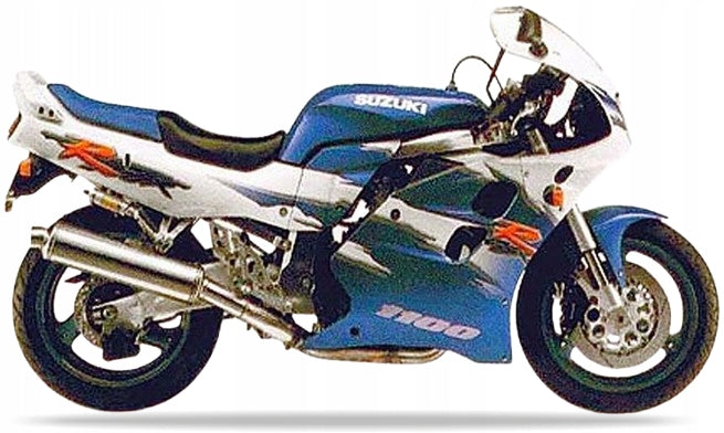 NAKLEJKI JUULA DO SUZUKI GSX-R 1100 1994 M18 BIAŁY NIEBIESKI NO.1