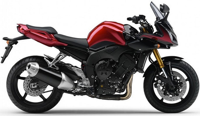 NAKLEJKI NA MOTOCYKL JUULA DO YAMAHA FZ1 S FAZER 2006-2009 CZERWONY K-DRMK CZARNY