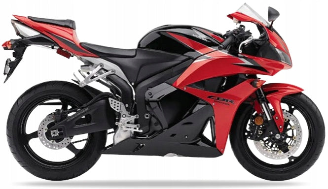 Naklejki na motocykl Honda Cbr 600 Rr 2009 Grafitowo-Czarno-Czerwony Nhb01 - Juula