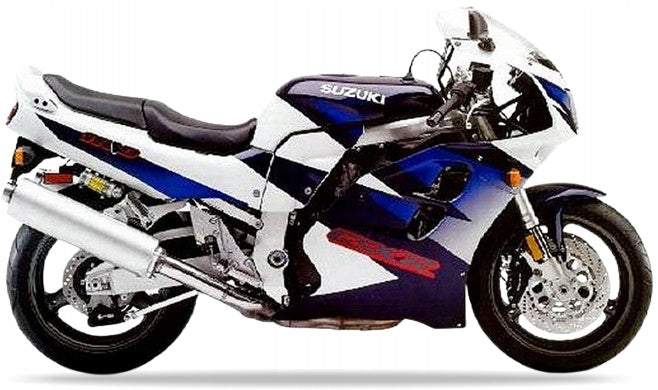 NAKLEJKI NA MOTOCYKL JUULA DO SUZUKI GSX-R 1100 1998 K1V NIEBIESKI BIAŁY