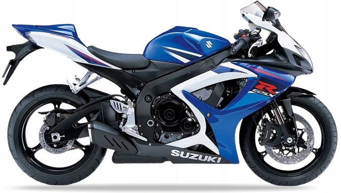 NAKLEJKI NA MOTOCYKL JUULA DO SUZUKI GSXR 750 2007 NIEBIESKI YKY BIAŁY YBD