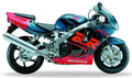 Naklejki na motocykl Honda Cbr 900 Rr 1999 Czerwono-Niebieski B154B - Juula