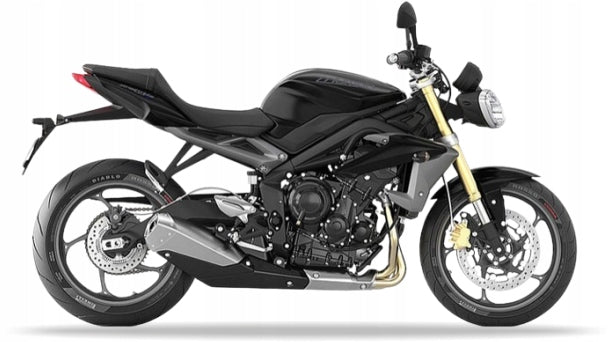 NAKLEJKI NA MOTOCYKL JUULA DO TRIUMPH STREET TRIPLE 675 2013-2015 PHANTOM CZARNY