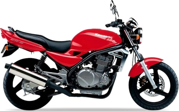 NAKLEJKI JUULA NA MOTOCYKL DO KAWASAKI ER 5 2001-2002 CZERWONY 234