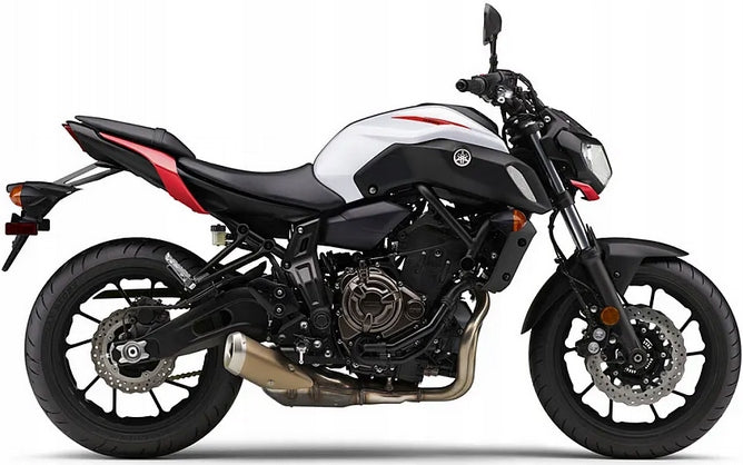 NAKLEJKI NA MOTOCYKL JUULA DO YAMAHA MT 07 2018 BIAŁY