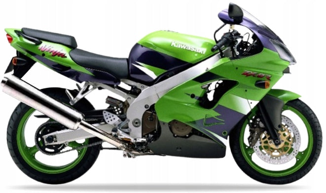 NAKLEJKI NA MOTOCYKL JUULA DO KAWASAKI ZX 9R 2000 ZIELONY 7F