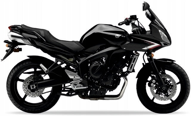 NAKLEJKI NA MOTOCYKL JUULA DO YAMAHA FZ6 S FAZER 2008-2009 CZARNY METALIK SMX