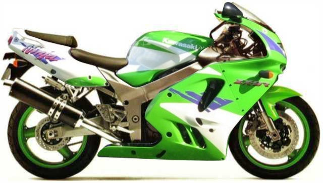 NAKLEJKI NA MOTOCYKL JUULA DO KAWASAKI ZX 9R 1996 ZIELONY 777